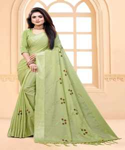 Nos saris sont adaptés à diverses occasions, y compris les fêtes et les mariages georgette broderie saree avec chemisier non cousu - Product Image 3