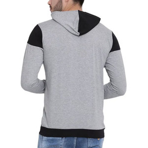 Sweat-shirts à motifs solides en gros, haute qualité, 100% coton polyester, sweat-shirt à capuche surdimensionné avec fermeture éclair, respirant, vêtements décontractés à vendre - Product Image 4