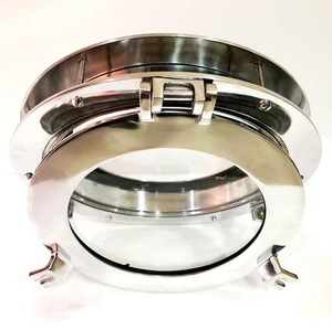 คลองเรือ Porthole หน้าต่างเงินนิกเกิลประตูหน้าต่างกระจก Porthole ตกแต่งบ้าน - Product Image 2