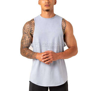Camiseta Deportiva de Algodón para Hombre, Transpirable, para Gimnasio, Ejercicio, Fitness, Sin Mangas, Atlética, al por Mayor, OEM de Fábrica - Product Image 1