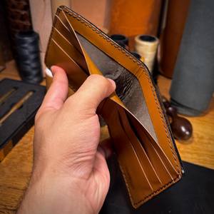 Portefeuille Homme Luxe en Cuir Véritable 100% Fait Main, Imprimés Animaux Vintage, Blocage RFID, Fermeture Éclair Étanche, Multi-Usage - Product Image 4