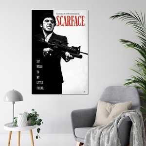 Póster de Scarface de Al Pacino 'Dile Hola a Mi Pequeño Amigo', Diseño Moderno, Arte de Pared en Lienzo - Product Image 2