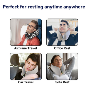 Oreiller en forme de U pour le cou en gros Remplissage anti-douleur au cou Mousse de silicone 6D Voyage Oreiller en forme de U Lavable pour Vol Oreiller Latex - Product Image 4