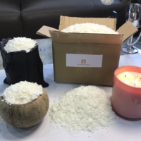 Granulés de cire de soja naturelle pour la fabrication de bougies parfumées personnalisées, décoration intérieure, fourniture en gros d'usine, 100% pur