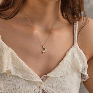 Women's Designer Deer Shape Animal Lover Necklace New Arrival 925 Sterling Silver 18K Gold Plated Fine Trend Jewelry for Gift - Product Image 2
