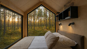 Mini-maison à deux chambres sur roues avec lave-vaisselle, idéale pour les familles qui se retrouvent à la recherche d'un logement plus compact, avec un intérieur chaleureux. - Product Image 5