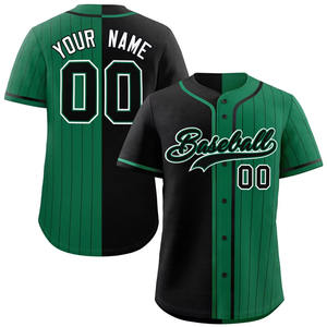 Maillot de baseball boutonné de haute qualité avec numéro de nom personnalisé et maillot de vente en gros respirant et imprimé avec logo - Product Image 1