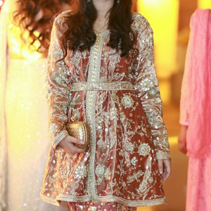 Moderne élégant 2024 lourd embelli Kurta pantalon robe à manches broderie cristal perles de verre dentelle décoration fêtes mariages - Product Image 1