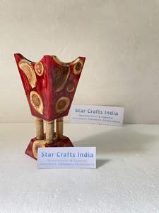 Vente en gros de brûleur d'encens Bakhoor en bois et résine époxy Mukhabir Bakhoor Prix attractif Porte-encens Brûleur Bakhoor à vendre - Product Image 4