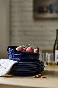 Plato de Cena de Cerámica Azul Medianoche, Acabado Brillante Profundo, Superficie Resistente a los Arañazos, Perfecto para una Experiencia Gastronómica de Lujo - Product Image 5