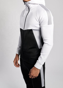 ชุดวอร์มผ้าฟลีซเข้ารูปสำหรับผู้ชายชุดวอร์มผ้าขนแกะสีวิ่งชุดออกกำลังกายโลโก้และชุดกีฬาสำหรับผู้ชาย - Product Image 5