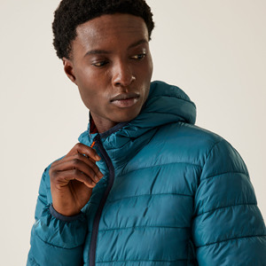 Vestes matelassées pour hommes avec logo personnalisé de nouvelle marque 2025, meilleure qualité, mode promotionnelle, veste d'hiver en duvet bleu pour hommes - Product Image 6