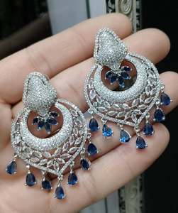 Conjuntos de pendientes de moda de acero inoxidable para mujer de calidad Superior, Nueva joyería Artificial de piedra de circón bordada con estilo - Product Image 3