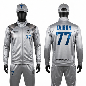 Traje Deportivo Unisex para Hockey sobre Césped, Invierno, 300 Gramos, Tejido de Poliéster, Resistente al Viento, Beige, Azul Marino, Paneles Blancos en Contraste, Impresión Personalizada - Product Image 6