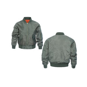 Chaqueta Bomber Personalizable para Hombre, Último Diseño con Cuello Alto, Cierre de Cremallera, Color Sólido, Chaqueta Abrigada de Invierno, Tallas para Adultos - Product Image 3