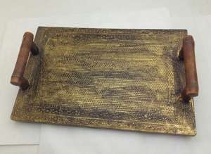 Meilleure vente plateau de service en cuivre sans danger pour les aliments assiettes vaisselle plateau décoratif vaisselle maison plateau de service en vente chaude - Product Image 6