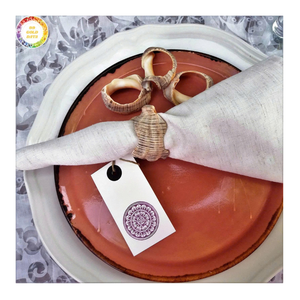 Servilletero de concha con tema costero, servilletero hecho a mano para la playa, para decoración de mesa de comedor, pedidos al por mayor a granel - Product Image 1