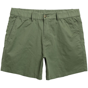 Short décontracté en coton de coupe classique pour homme Ceinture élastique avec poches multiples Tenue d'été pour la marche à tous les jours - Product Image 1