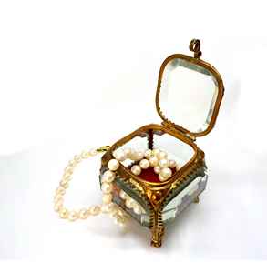 Boîte à bijoux en verre de luxe moderne boîte à bagues vente en gros anneau collier pendentif bracelet boîte à bagues de bijoux pour fiançailles boîte en verre en métal - Product Image 3