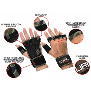 Guantes de Gimnasio de Neopreno Más Vendidos, Transpirables, Ligeros, para Levantamiento de Pesas, con Soporte para Muñeca, Agarre Acolchado y Comodidad - Product Image 6