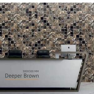 Carreaux muraux intérieurs antidérapants modernes de métro de 300x300mm pour salle de bain, cuisine, piscine, adhésifs faciles à appliquer avec 5 ans de garantie. - Product Image 2