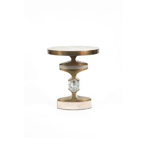 Mesa auxiliar de café de metal de diseño artesanal redonda, mesa de centro de calidad antigua, mesa auxiliar de aluminio de tamaño personalizado, latón. - Product Image 4