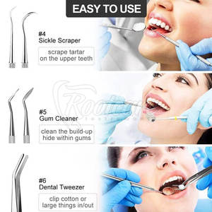 Kits de Examen Dental de Alta Calidad, Fabricados Profesionalmente en Acero Inoxidable, Fuente de Alimentación Manual, Venta en Línea - Product Image 6