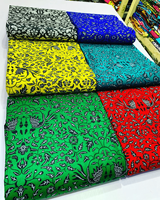 Tela de Algodón 100% con Estampado Africano Multicolor de Primera Calidad, Suministro Textil para Confección de Moda, OEM, ODM, Venta al Por Mayor, Exportación Hitjem