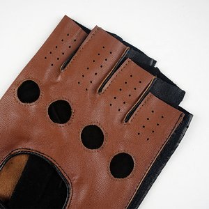 Gants de sécurité à double paume en cuir de vachette personnalisables pour hommes avec protection UV pour la construction et la conduite - Product Image 5