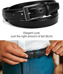 Vente en gros de ceintures en cuir véritable tendance pour hommes ceinture élégante en jean décontracté pour hommes ceinture élégante 2025 boucle ardillon avec logo personnalisé - Product Image 4