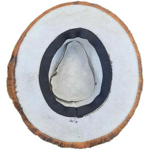Sombreros de piel de vaca genuina para hombres ajustables de alta calidad a la venta precio asequible tendencia último estilo sombreros de piel de vaca - Product Image 5