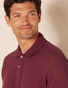 Piqué de algodón de ajuste regular informal para hombre, diseño personalizado, letras lavadas impresas, talla grande, secado rápido, transpirable - Product Image 2