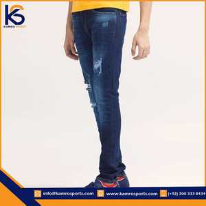 กางเกงยีนส์ขายาวสำหรับผู้ชายกางเกงยีนส์ลำลองขายาวผ้าใส่สบายดีไซน์ไม่ซ้ำใคร - Product Image 3