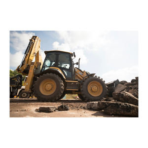 Chargeur pelleteuse CAT avec godet avant 4 en 1 et godet de tranchée arrière - Product Image 1