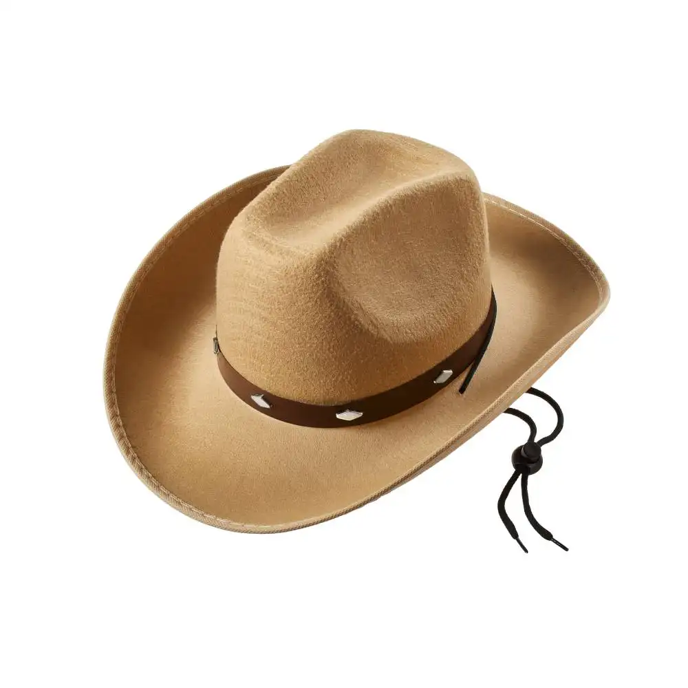 Venta al por mayor de alta calidad verano verde cielo marca moda 100% lana fieltro sombreros de vaquero para hombres adultos sombreros occidentales vaquero