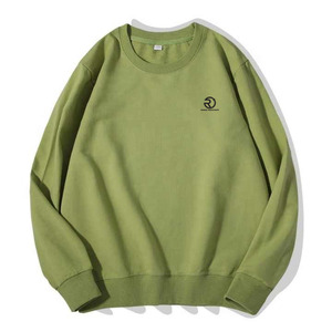 Sudadera de cuello redondo de algodón y poliéster de gran tamaño para hombre, logotipo personalizable, diseño de Top corto transpirable y largo - Product Image 5