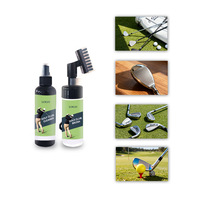 Kit de Limpieza para Palos de Golf a Base de Hierbas, con Spray, Cepillo y Toalla, No Tóxico, Sostenible, con Aroma Fresco, para Equipo de Golf, Hierros, Suciedad y Manchas