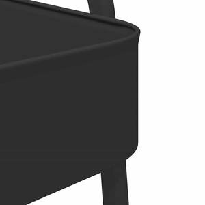 รถเข็น3ชั้นแบบเข็นได้เองรถเข็นโลหะเคลือบสีดำด้วยตนเองสำหรับบ้านและโรงแรมเครื่องครัว - Product Image 5