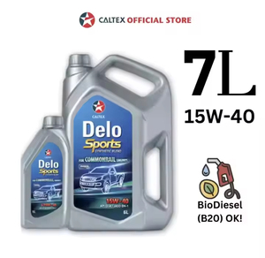 Caltex Delo Sports Mélange d'huile diesel synthétique 15W-40 CI-4 6L + 1L Bundle pour lubrifiants et nettoyants pour moteurs de camions 4x4 - Product Image 2