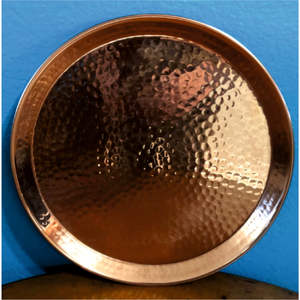 Plateau décoratif suspendu, gravé à la main, écologique, fait sur mesure en laiton/cuivre, cadeau bohème, style mid-century, 100 pièces - Product Image 2