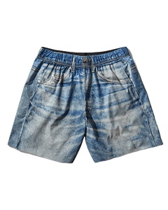 2026 Eco-Friendly Quick Dry High Waist <b>Button</b> Fly Denim <b>Jeans</b> Streetwear Hip Hop Casual Fashion Men Regular Board Shorts Cropped - Product Image 1