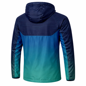 Custom Front Hooded Winter <b>Mens</b> Windproof Waterproof Windbreaker <b>Jacket</b> Plus Size Outdoor Sports Breathable Eco-Friendly Nylon - Product Image 4