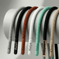 Cordon de serrage tressé avec logo personnalisé et embouts imprimés |   Cordons de sweat-shirt de style moderne en coton 100% écoresponsable avec finition cirée, OEM/ODM