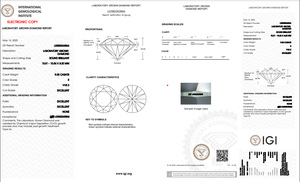 Diamant de laboratoire de haute qualité, taille ronde brillante, couleur E, certifié IGI, 9,38 carats, clarté VVS2, fabrication de bijoux en Inde - Product Image 2