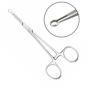Pinzas de Vasectomía con Anillo de 14 cm, Pinzas Quirúrgicas con Mango de Trinquete de Bloqueo, Instrumentos de Urología de Acero Inoxidable - Product Image 1