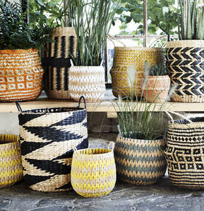 Eco-Friendly Natural <b>Laundry</b> <b>Baskets</b> with Handles Handwoven Home Storage & Organization for Bathroom Use Direct Factory - Product Image 1