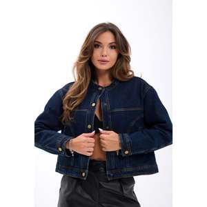 Chaqueta Vaquera Azul Marino 7480 con Top Corto, Elemento de Moda - Product Image 1