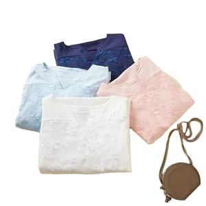 Summer Autumn Hot <b>Blouse</b> <b>Women</b> Lace Long Sleeve Tops V Neck Embroidery Loose <b>Plus</b> <b>Size</b> <b>S</b>-5XL Elegant <b>Shirt</b> <b>Blouses</b> Female - Product Image 4