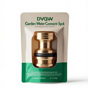 ข้อต่อน้ำสำหรับสวน 5 ชิ้น GEKA ข้อต่อก๊อกน้ำทองเหลือง เกลียวใน G 1 KTW - Product Image 2