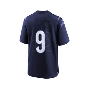 Haute qualité couleur personnalisée 100% polyester uniforme de football américain respirant à manches courtes vêtements d'équipe - Product Image 4